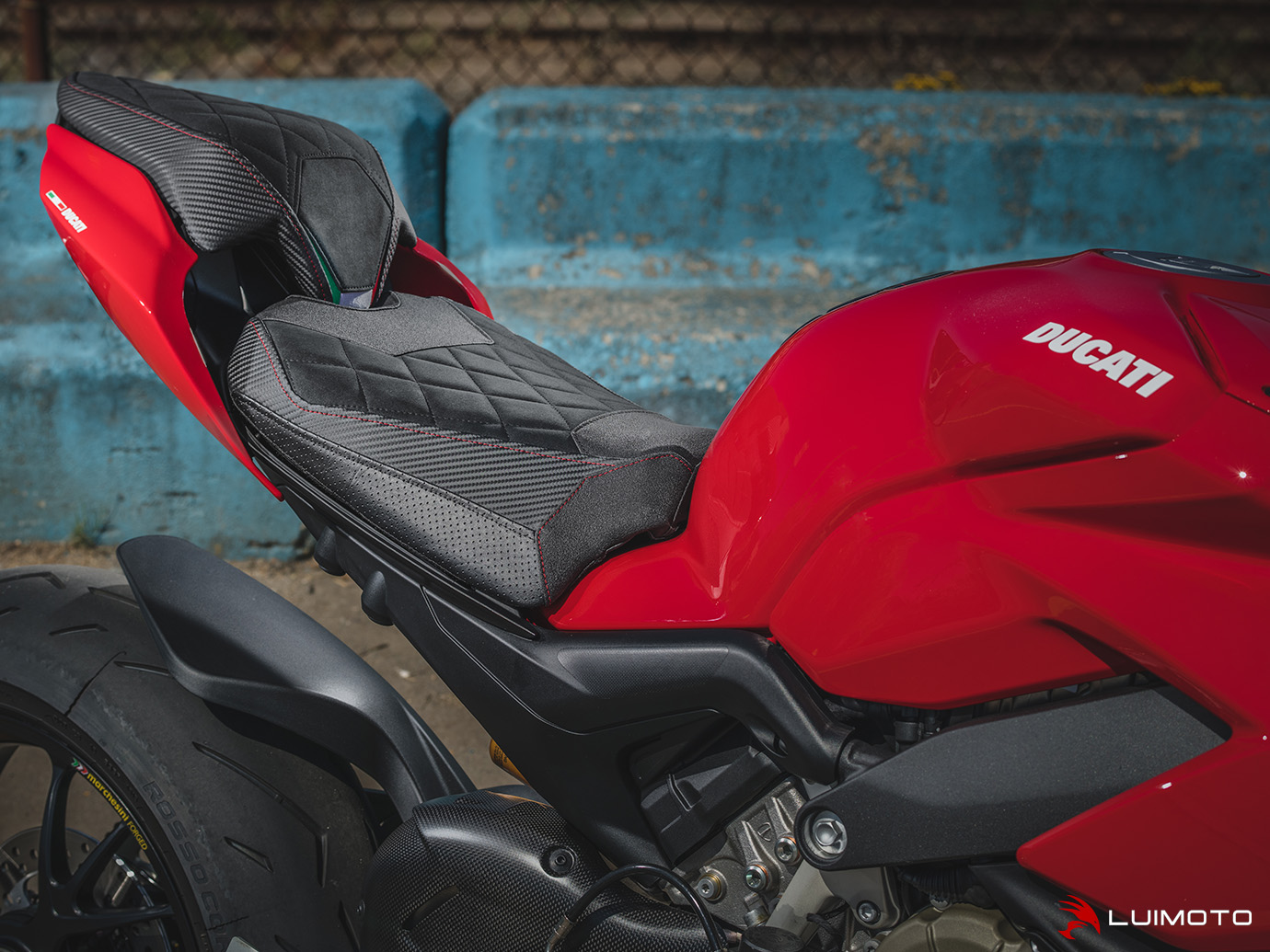 Diamond Grezzo Seat Covers for the DUCATI STREETFIGHTER V4 20 2 Diamond Grezzo Seat Covers for the DUCATI STREETFIGHTER V4 20 - Image 2