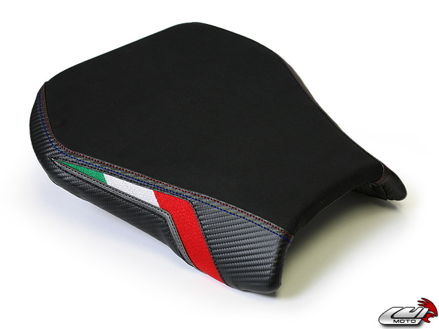 Team Italia Suede Seat Covers for the APRILIA RSV1000R 04-09 3 Team Italia Suede Seat Covers for the APRILIA RSV1000R 04-09 - Image 3