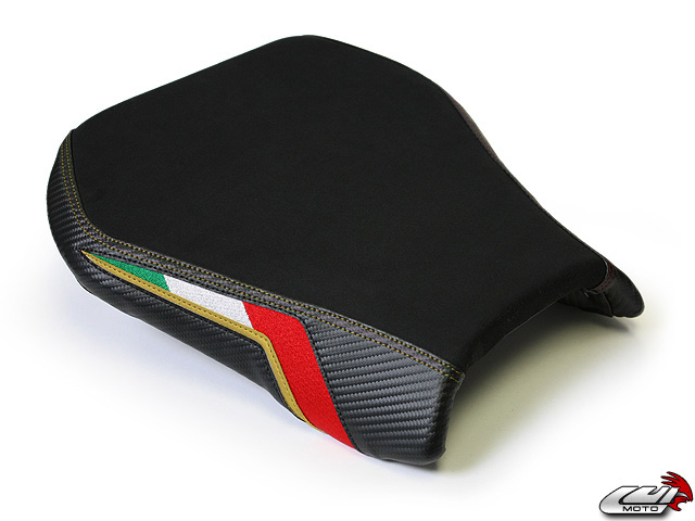 Team Italia Suede Seat Covers for the APRILIA RSV1000R 04-09 1 Team Italia Suede Seat Covers for the APRILIA RSV1000R 04-09