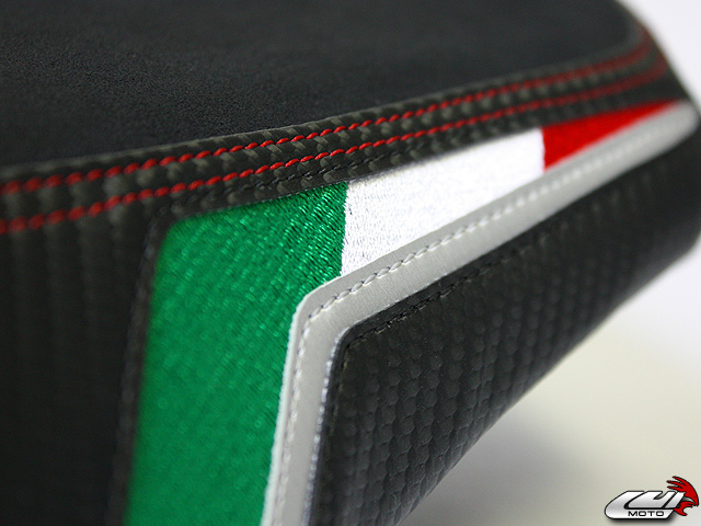 Team Italia Suede Seat Covers for the APRILIA TUONO 08-10 2 Team Italia Suede Seat Covers for the APRILIA TUONO 08-10 - Image 2