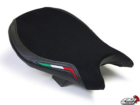 Team Italia Suede Seat Covers for the DUCATI STREETFIGHTER 09-15 2 Team Italia Suede Seat Covers for the DUCATI STREETFIGHTER 09-15 - Image 2